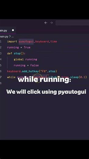 Shortest #autoclicker in #python.