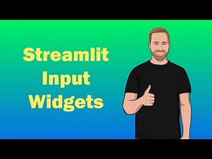 Using Streamlit Input Widgets