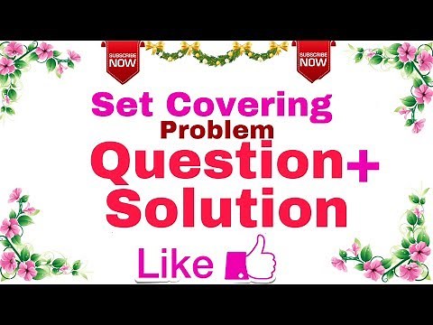 (Ep-14) Algorithm | Set Cover Problem(Question + Solution ).