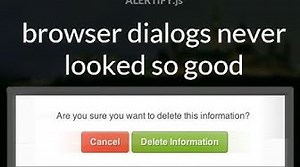 Javascript Dialog Box Prompt Plugin - Alertify.js