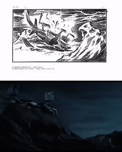 Aliens storyboard comparison: the dropship crash | Alien_Theory