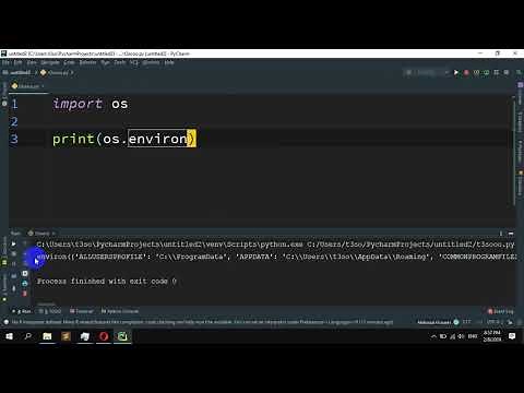How to access environment variables in Python