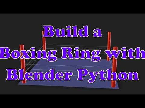 Create a Low-Poly Boxing Ring in Blender with Python – Easy Step-by-Step Web 3D Tutorial