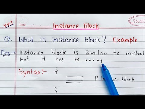 instance block in java | Learn Coding