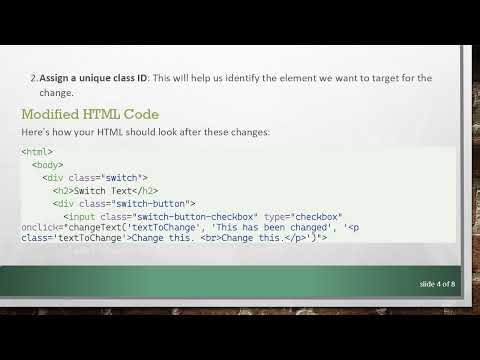 How to Change Text on Checkbox Click with JavaScript