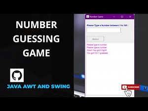 Building a Fun Number Guessing Game in Java with AWT and Swing | Apache NetBeans | GeekPrateek