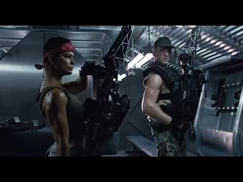 Aliens - Colonial Marines prep before drop scene.