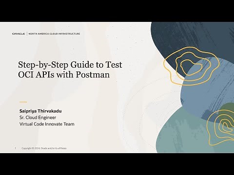 Step-by-Step Guide to Test OCI APIs with Postman