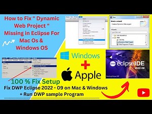 How to Fix Missing Dynamic Web Project & Create & Run in Eclipse IDE MacOS & Windows [2023] .