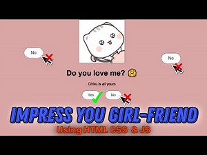 Webpage for girlfriend HTML CSS and JS || Website for lover using HTML CSS and JS