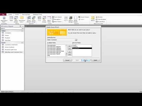 How to create a query in Microsoft Access