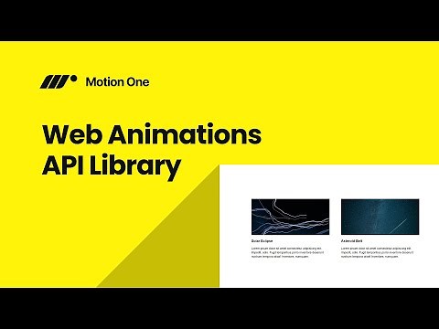 Motion One - A Lightweight JavaScript Animation Library