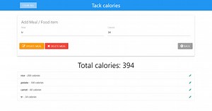 Calories Tracker In JavaScript With Source Code - Source Code & Projects