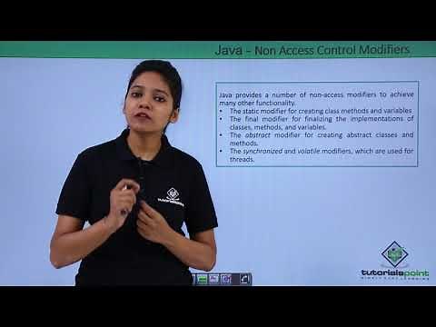 Java - Non Access Modifiers