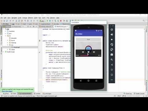 29. HOW TO PLAY VIDEO IN ANDROID STUDIO | VIDEOVIEW TUTORIAL