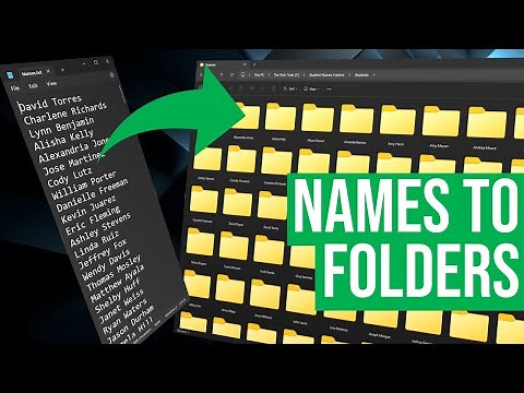 Batch Create Named Folders in Seconds