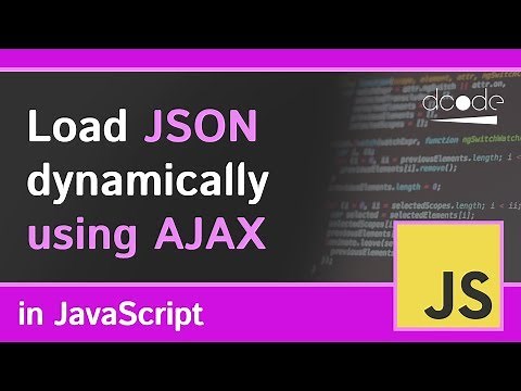 Load JSON dynamically using AJAX | XMLHttpRequest Tutorial | For API Use