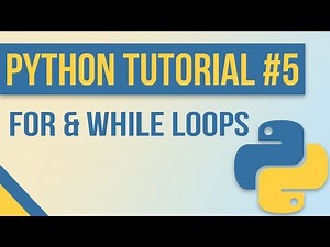 For Loops & While Loops in Python - Beginner Python Tutorial #5 (with Exercises)
