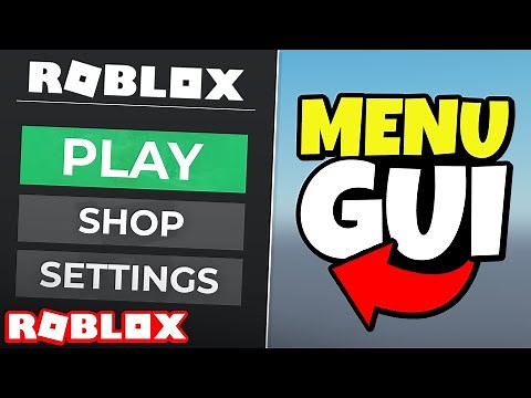 How to Make a MENU GUI in ROBLOX!