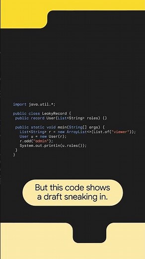 How do you make this truly immutable? Go!