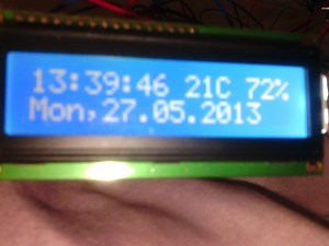 Weekend Project Clock Date Thermometer and Humidity With Arduino Mega