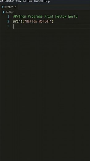 The ABSOLUTE BEST Way to Print Hello World in Python