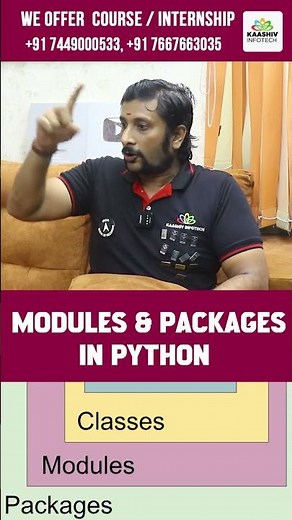 🔥 Modules and Packages in Python #pythoninterviewquestions #python #shortsfeed #modules #packages