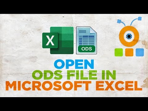 How to Open ODS File OpenDocument in Excel 2021