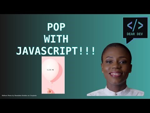 JavaScript for Beginners: 🎈 Click → POP!