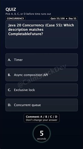 Quiz 255 CompletableFuture Java20 | #shorts #java #quiz