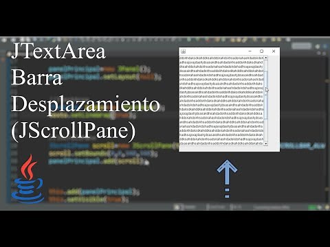 Tutorial JAVA- JTextArea con barra de desplazamiento (Scroll) mediante JScrollPane