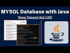 MySql Database(JDBC Connection) With Java Using Notepad and Cmd.