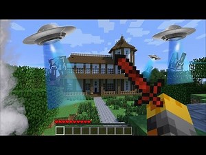Minecraft ALIEN INVASION MOD / FIGHT AND SURVIVE THE ALIEN INVASION !! Minecraft