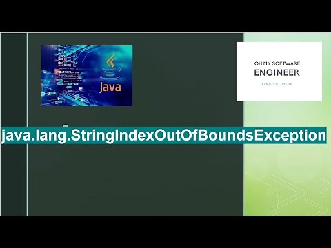 Java Tutorial on java lang StringIndexOutOfBoundsException String index out of range