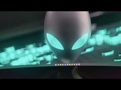 Alienware AW3423DW menu settings and HDR demo
