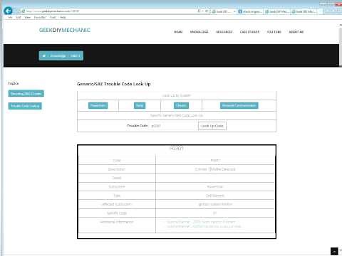Diagnostic Trouble Code (DTC) Overview