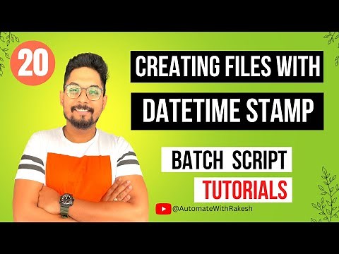 How to Create Filename with Date Time in Windows Batch Script