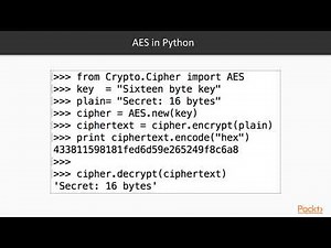 Cryptography with Python : AES | packtpub.com