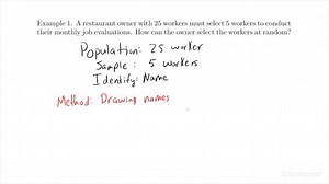 Generating Random Samples From a Population with Known Characteristics | Algebra | Study.com