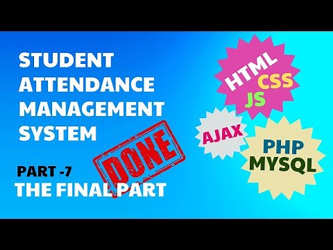 Student Attendance Management System-Complete project with source code