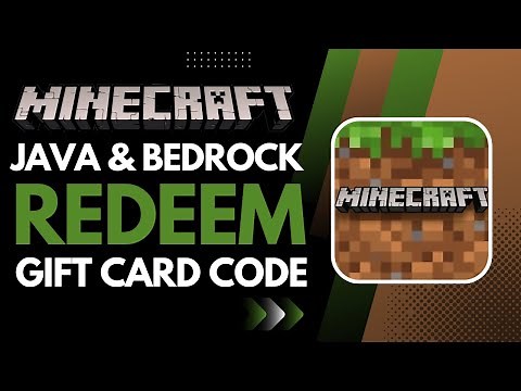 How to Redeem Minecraft Java and Bedrock Gift Card !