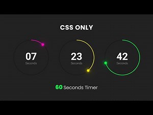 60 Seconds Timer using Html CSS Only | CSS SVG Animation ‪@OnlineTutorialsYT‬