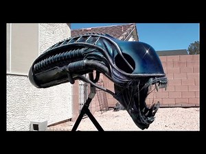 DIY Fullsize Alien Warrior (Xenomorph) Build PART6 - Paint Test Final #alienxenomorph