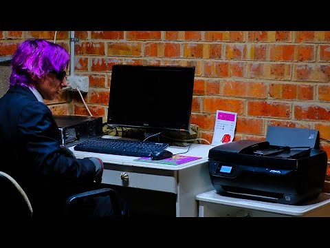 Angry Office Man's Faulty Computer Setup Rampage