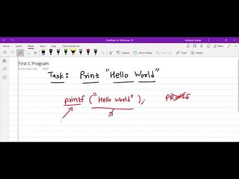 Program 1: Print "Hello World" on the screen| C Programming