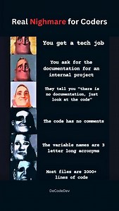 Nightmare for Coders 😤 Boost your web dev skills Follow @de.code.dev for more @de.code.dev . . Learn Coding Frontend development, web development, HTML, CSS, JavaScript, React, Python #webdev #frontenddev #learntocode #javascript reactjs codinglife👩‍💻 | De.code.dev