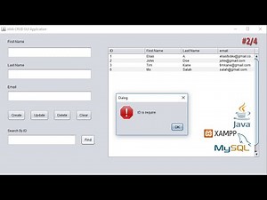 Java GUI crud with MYSQL Database XAMPP #2 - Create Read Update Delete - SELECT