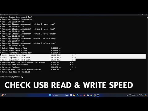 How To Check USB Read and Write Speed Using 1 Simple Command