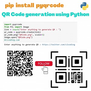 QR code generation using Python | Python Coding