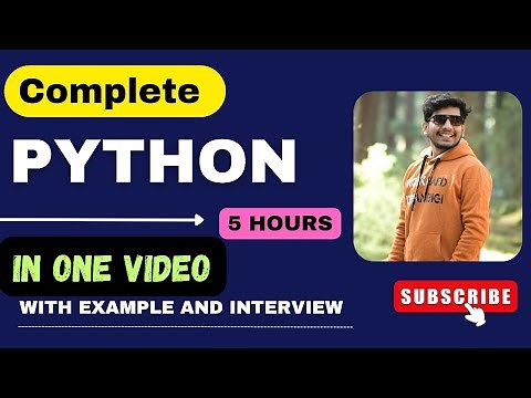 "Master Python Programming in 5 Hours | Complete Python Tutorial for Beginners & Advanced"